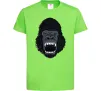 Детская футболка Горила кричить Лаймовый фото