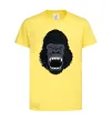 Детская футболка Горила кричить Лимонный фото