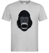 Мужская футболка Горила кричить Серый Мужская футболка Горила кричить Серый фото