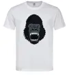 Мужская футболка Горила кричить Белый Мужская футболка Горила кричить Белый фото