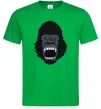 Мужская футболка Горила кричить Зеленый Мужская футболка Горила кричить Зеленый фото