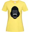 Женская футболка Горила кричить Лимонный фото