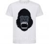 Дитяча футболка Кричащая горилла Білий фото