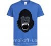 Детская футболка Кричащая горилла Ярко-синий фото