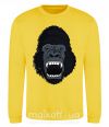 Світшот Кричащая горилла Сонячно жовтий фото