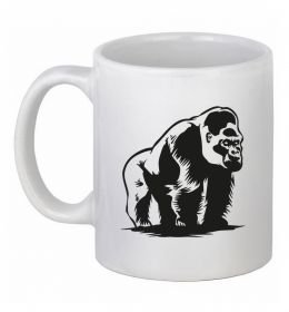 Чашка керамічна Горила сидить Чашка керамічна Горила сидить