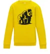 Детский Свитшот Горила сидить Солнечно желтый Детский Свитшот Горила сидить Солнечно желтый фото