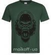 Мужская футболка Злая горилла Темно-зеленый фото