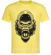 Мужская футболка Злая горилла Лимонный фото
