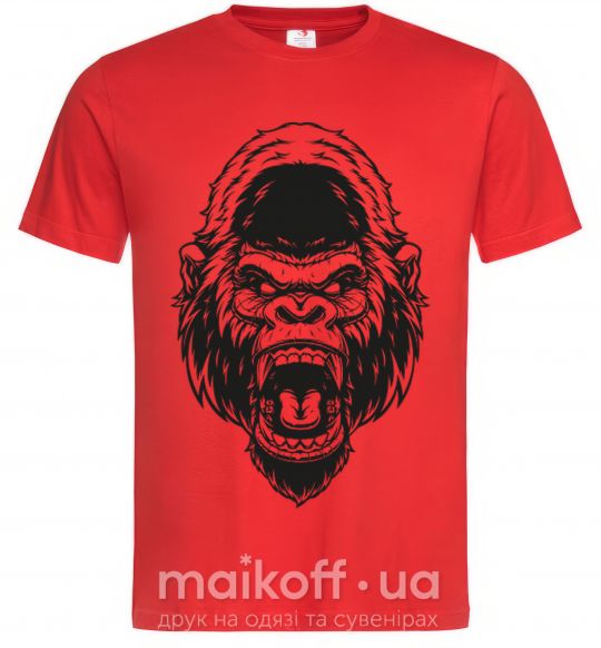 Чоловіча футболка Злая горилла Червоний фото