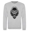Світшот Розлючена горила Сірий меланж фото