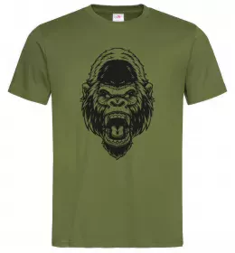 Мужская футболка Сіра горила Серый фото Мужская футболка Сіра горила Серый фото