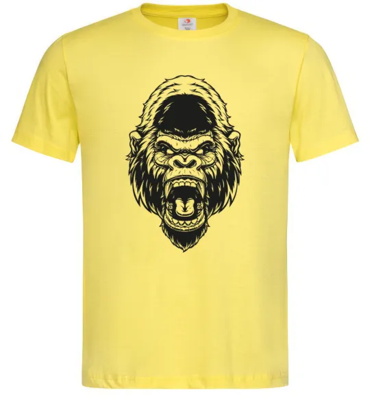 Мужская футболка Розлючена горила Лимонный фото