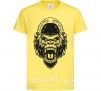 Детская футболка Злая горилла Лимонный фото