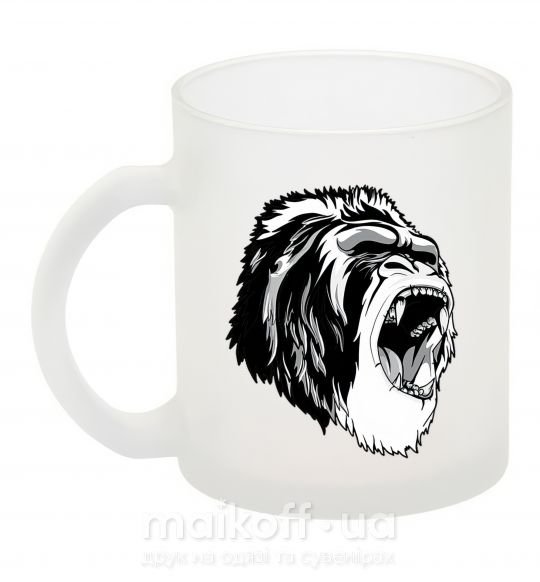 Чашка стеклянная Серая горилла Фроузен фото