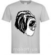 Мужская футболка Серая горилла Серый фото