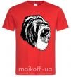 Мужская футболка Серая горилла Красный фото