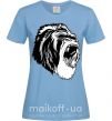 Жіноча футболка Серая горилла Блакитний фото