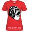 Женская футболка Серая горилла Красный фото