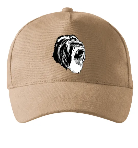 Кепка Сіра горила Пісочний фото