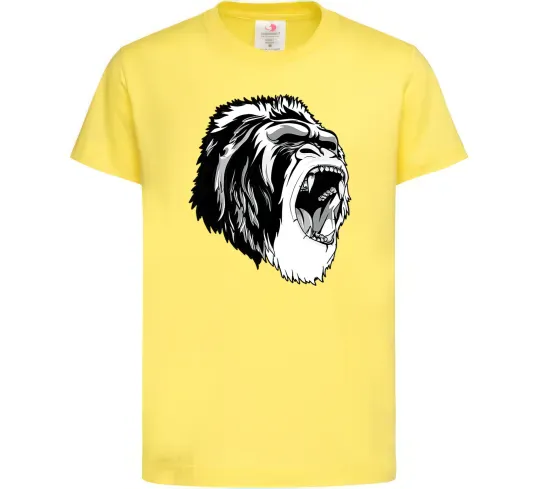 Дитяча футболка Сіра горила Лимонний фото