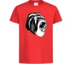 Дитяча футболка Сіра горила Червоний фото