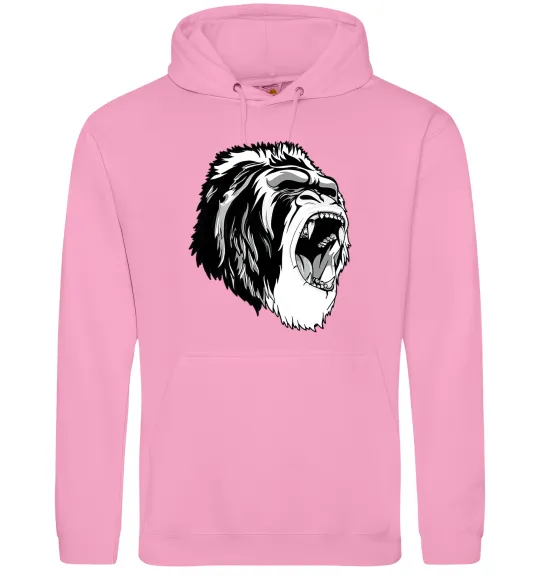 Чоловіча толстовка (худі) Сіра горила Рожевий фото