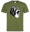 Мужская футболка Сіра горила Оливковый Мужская футболка Сіра горила Оливковый фото