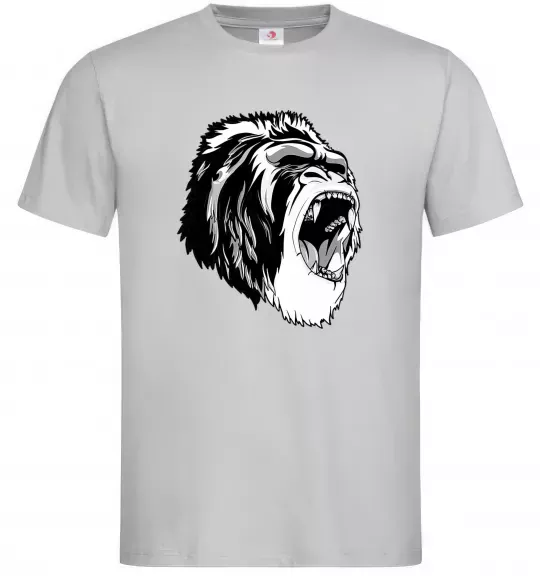 Мужская футболка Сіра горила Серый фото