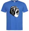 Мужская футболка Сіра горила Ярко-синий Мужская футболка Сіра горила Ярко-синий фото