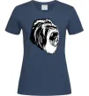 Женская футболка Сіра горила Темно-синий Женская футболка Сіра горила Темно-синий фото