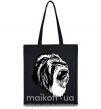 Эко-сумка Серая горилла Черный фото