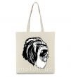 Эко-сумка Серая горилла Бежевый фото