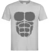 Чоловіча футболка Торс горили Сірий Чоловіча футболка Торс горили Сірий фото