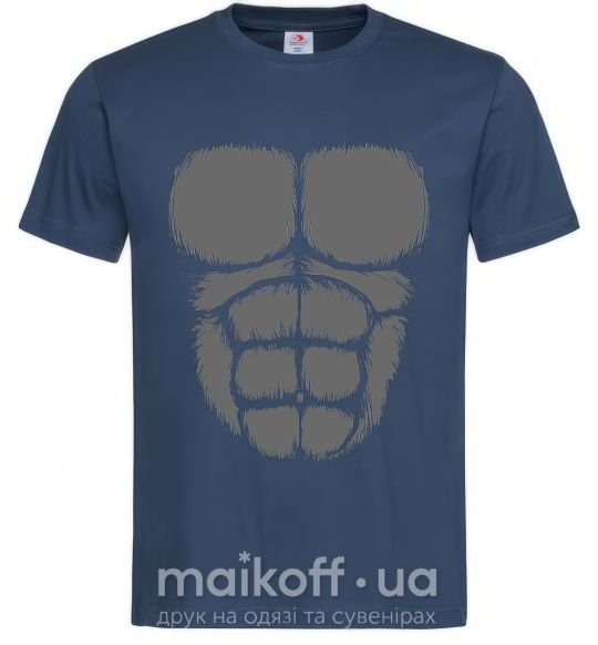 Мужская футболка Торс гориллы Темно-синий фото