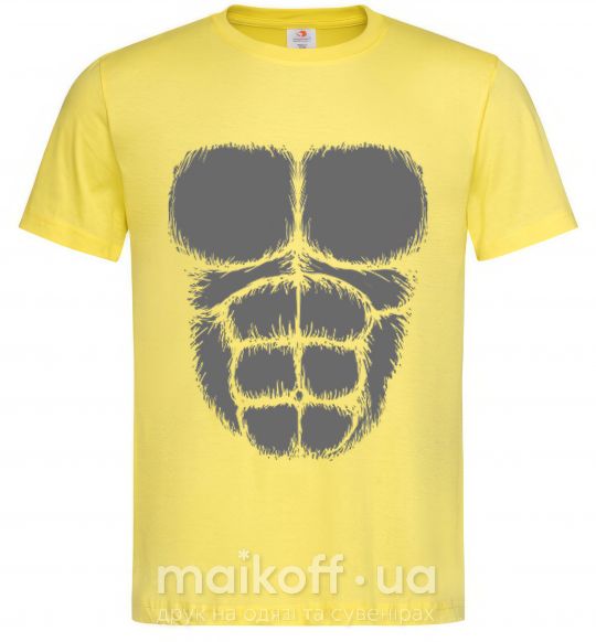 Чоловіча футболка Торс гориллы Лимонний фото