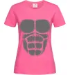 Женская футболка Торс горили Ярко-розовый Женская футболка Торс горили Ярко-розовый фото