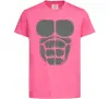 Детская футболка Торс горили Ярко-розовый фото