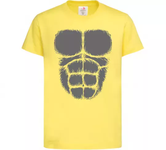 Детская футболка Торс горили Лимонный фото