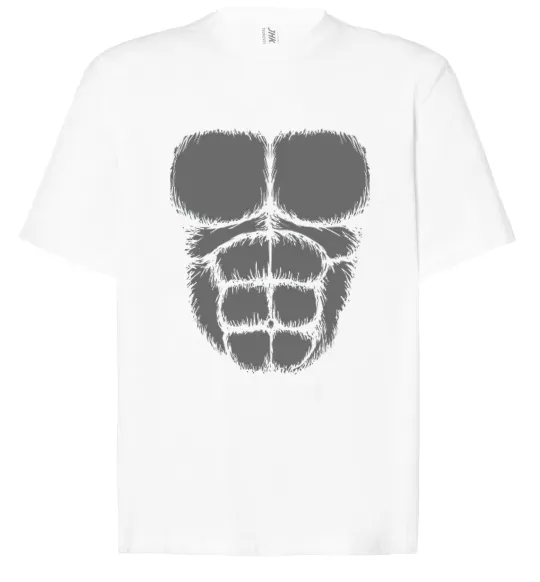 Футболка Оверсайз Торс горили Белый фото