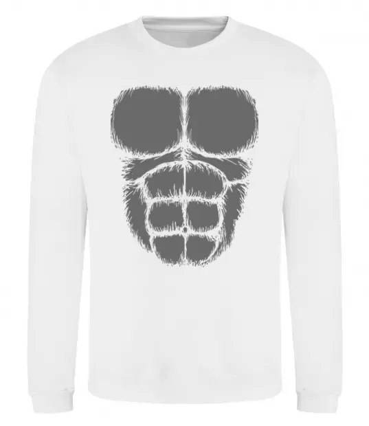 Свитшот Торс горили Белый фото