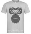 Мужская футболка Gorilla face Серый фото