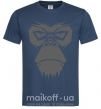Мужская футболка Gorilla face Темно-синий фото