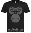 Чоловіча футболка Gorilla face Чорний фото