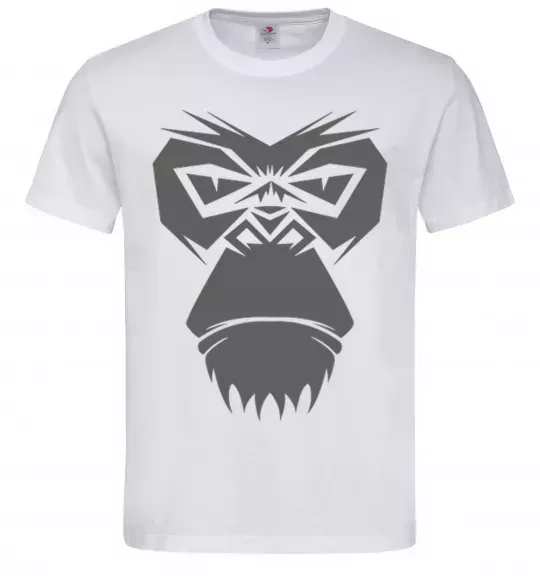Чоловіча футболка Gorilla face Білий фото
