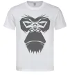 Чоловіча футболка Gorilla face Білий фото