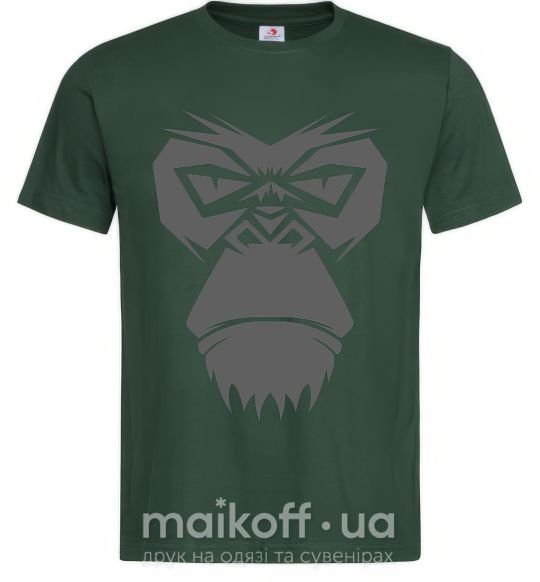 Мужская футболка Gorilla face Темно-зеленый фото