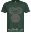 Чоловіча футболка Gorilla face Темно-зелений фото