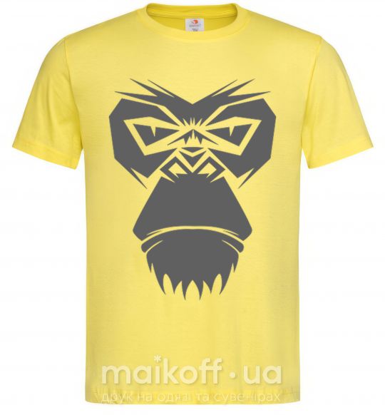 Мужская футболка Gorilla face Лимонный фото