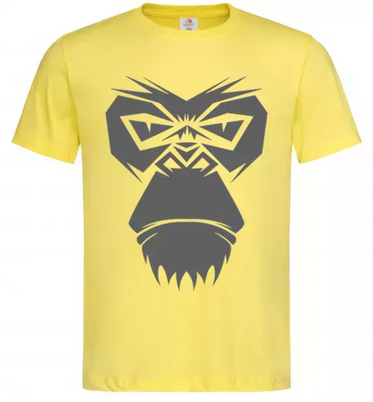 Чоловіча футболка Gorilla face Лимонний фото